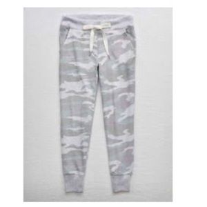 Fleece Camo Joggers by Aerie. Never Worn.